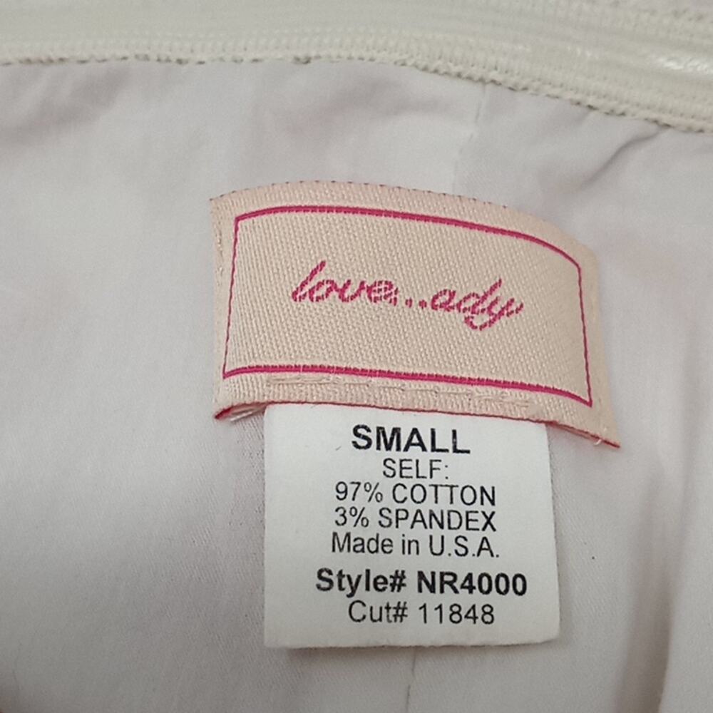 love,,,ady  Women & Junior Red & White Floral Strapless Dress Size Small - Picture 10 of 13